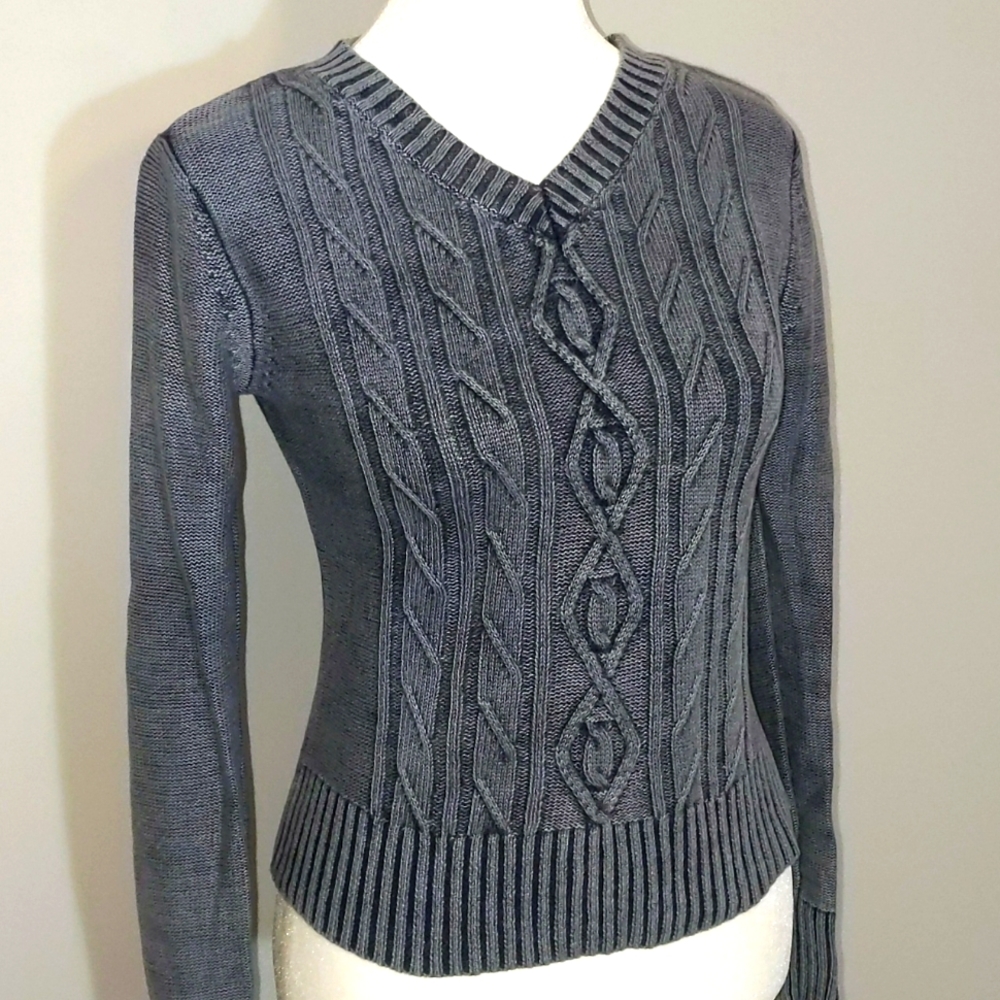 Vntg. Y2K Cable Knit Sweater by Copper Key